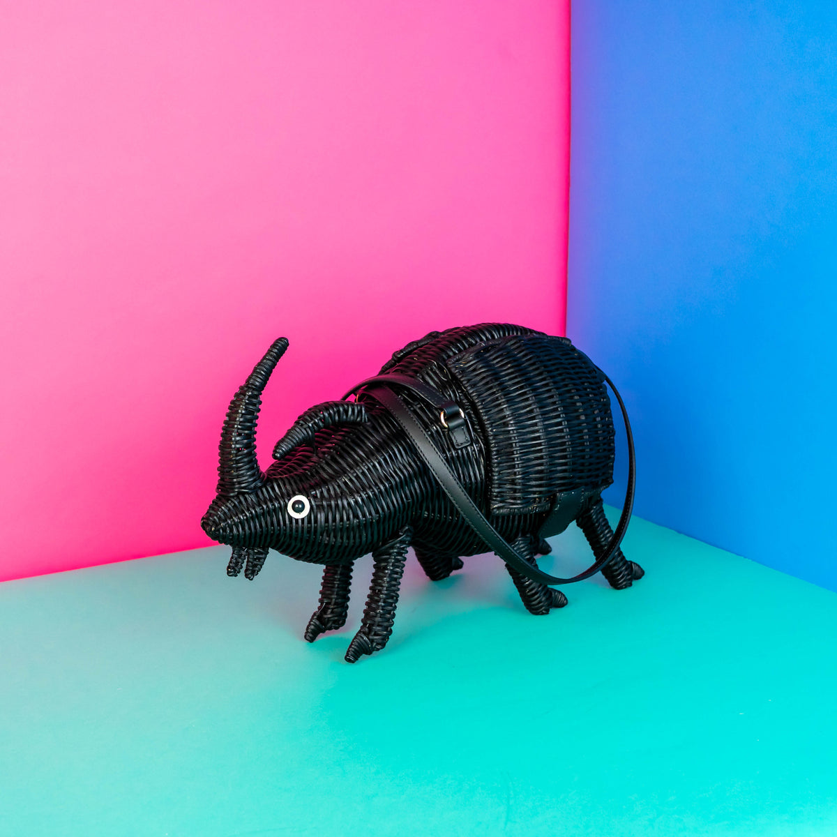 Ulysses the Rhino Beetle Bag | Wicker Darling
