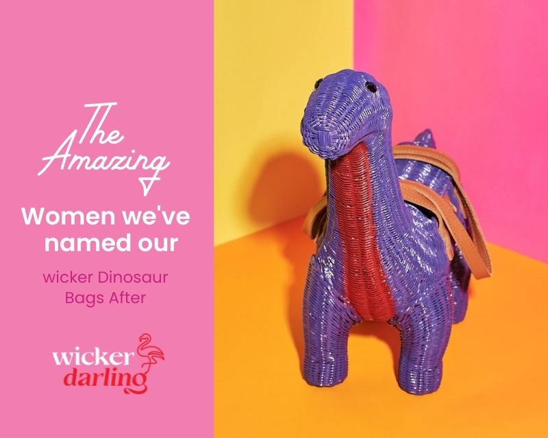 Celebrating the Incredible Women we've Named our Wicker Dinosaur Bags After