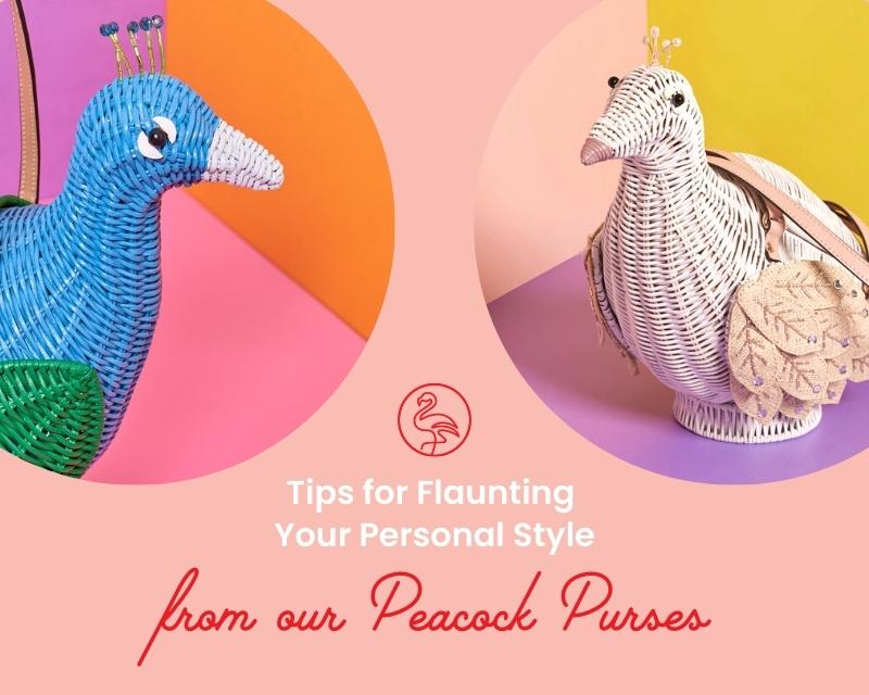 Tips for Flaunting Your Personal Style, from our Peacock Purse Pair