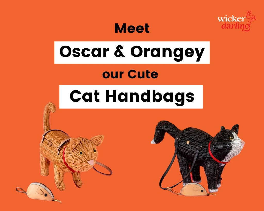 Meet Oscar and Orangey, Two of our Cute Cat Handbags
