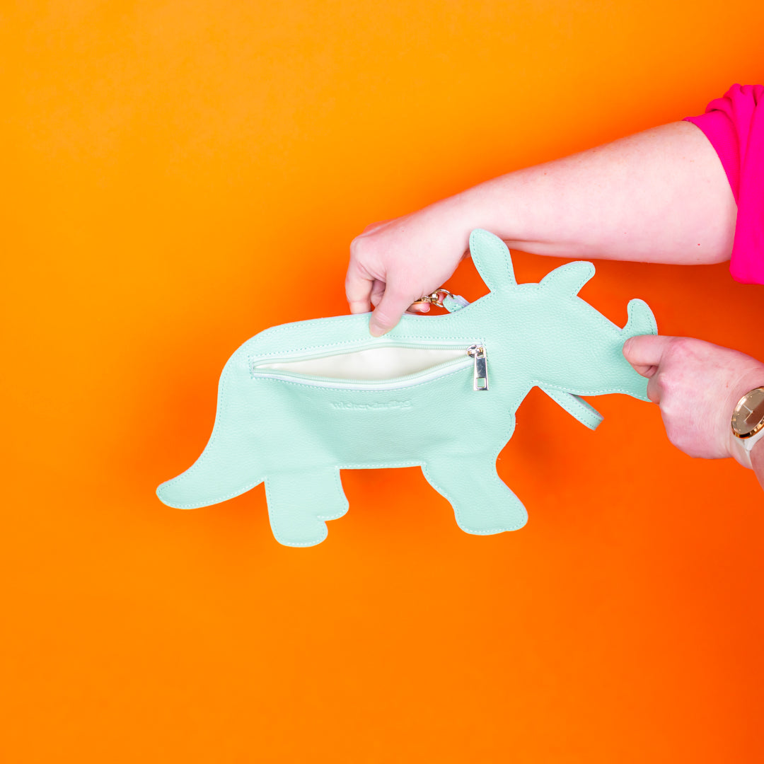 Triceratops Wristlet | Wicker Darling