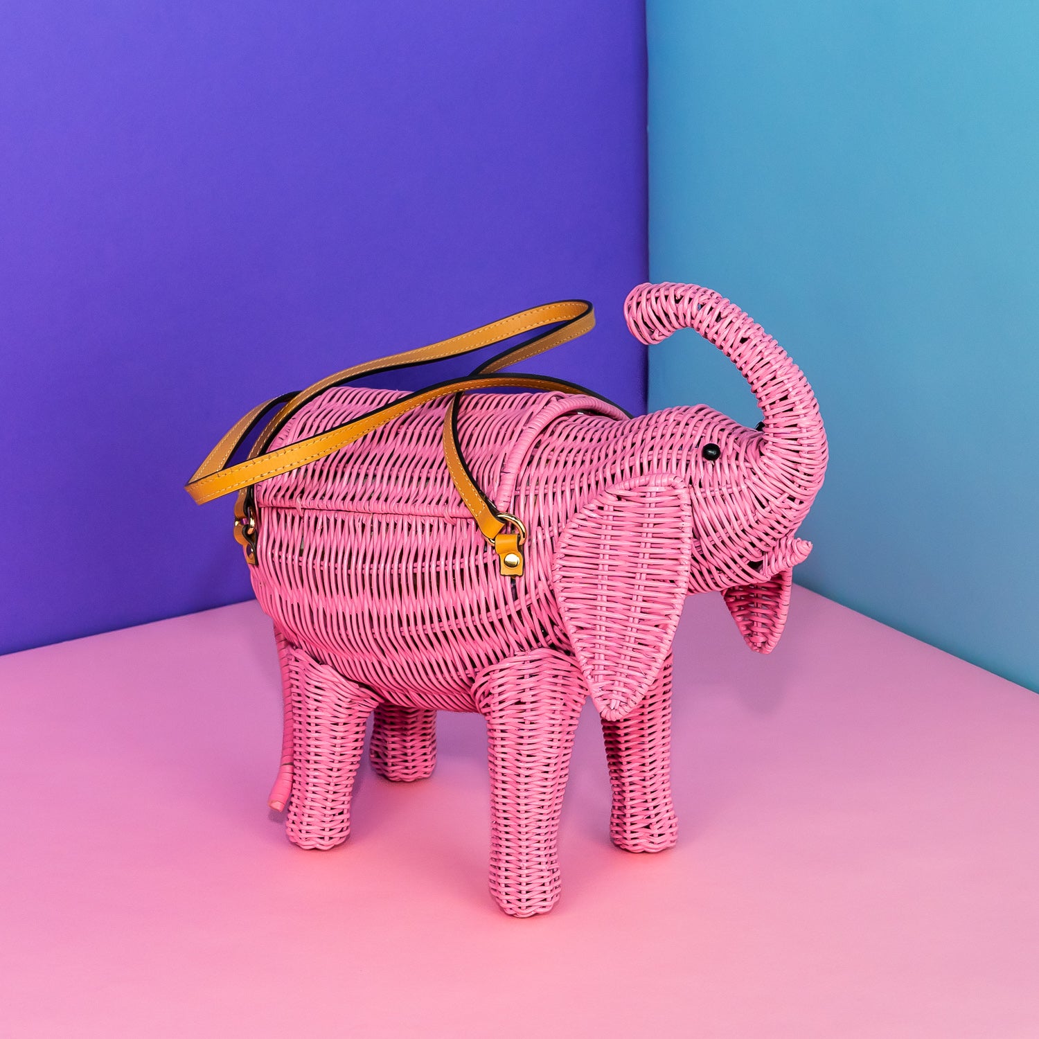 Pink Pachyderm the Wicker Elephant | Wicker Darling