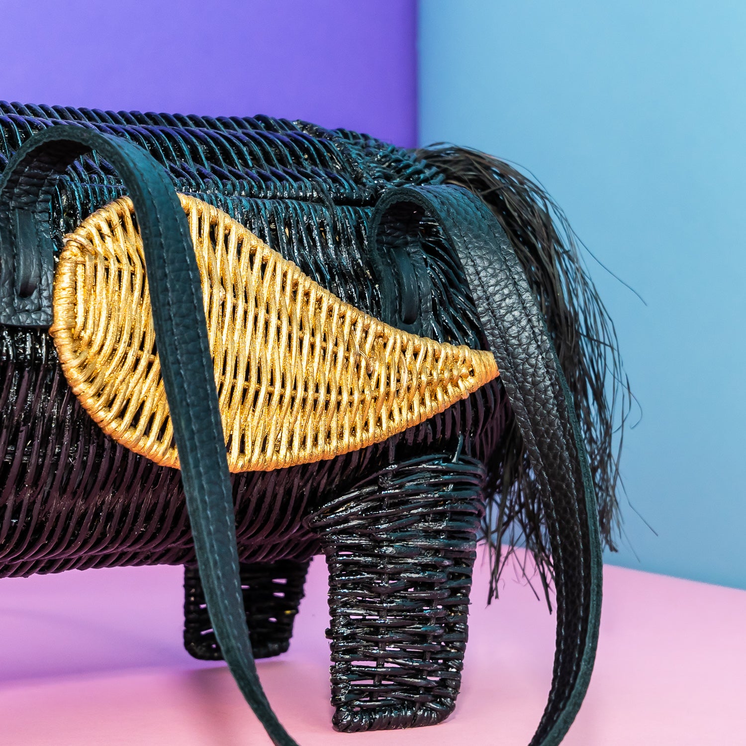 Vinny the Black Unicorn Bag | Wicker Darling