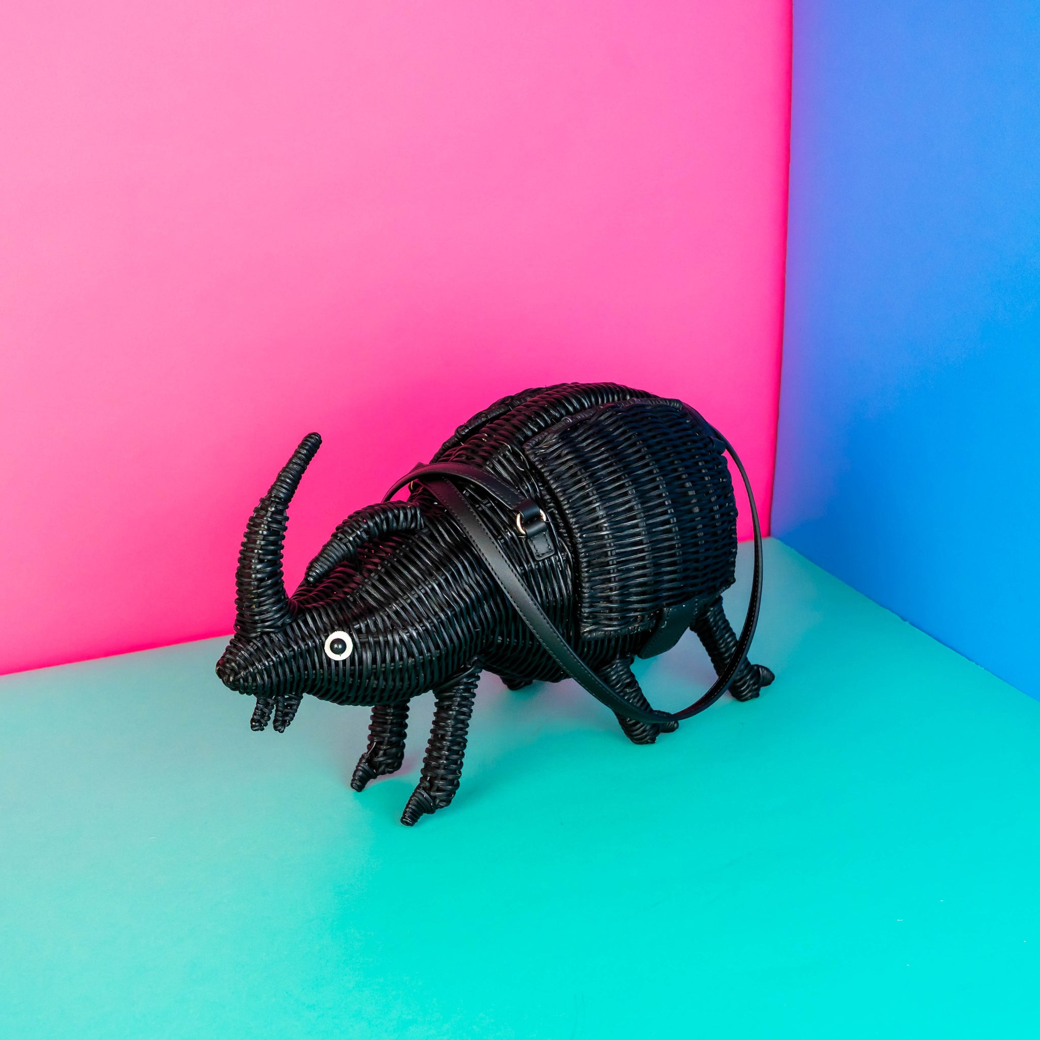 Ulysses the Rhino Beetle Bag | Wicker Darling