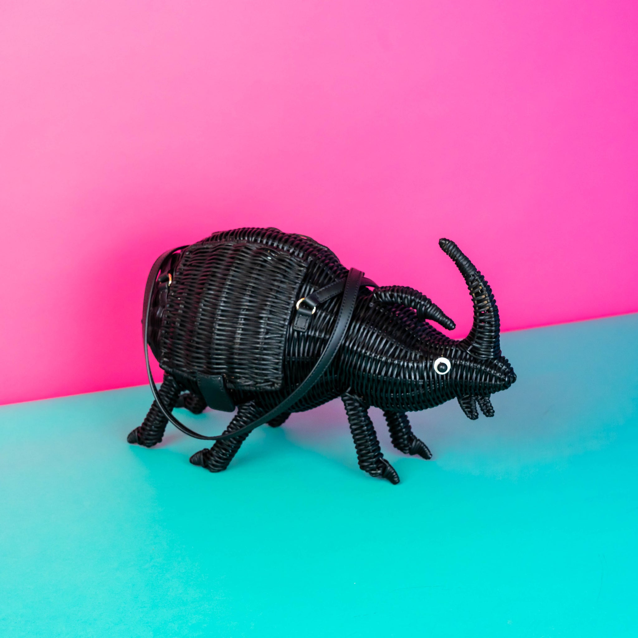 Ulysses the Rhino Beetle Bag | Wicker Darling