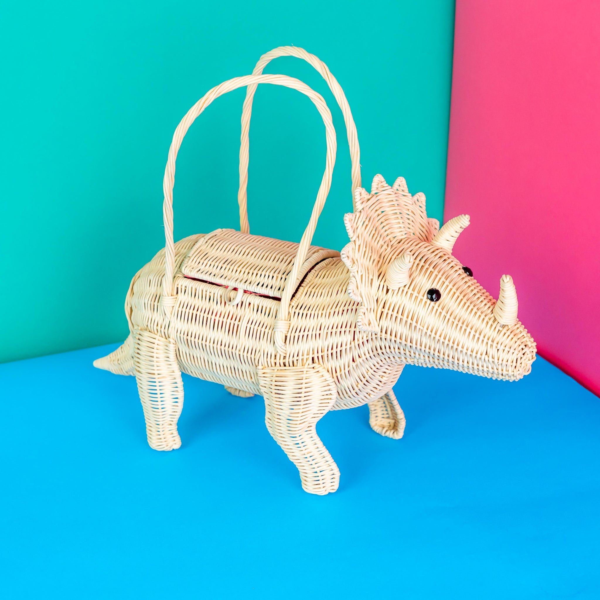 DIY Triceratops Bag | Wicker Darling