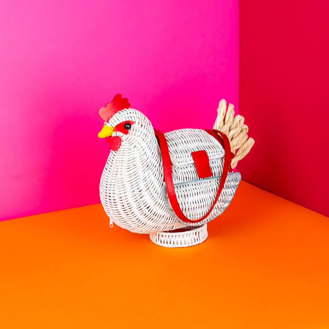 Chook the Chicken Bag with Egg Coin Purse II | Wicker Darling