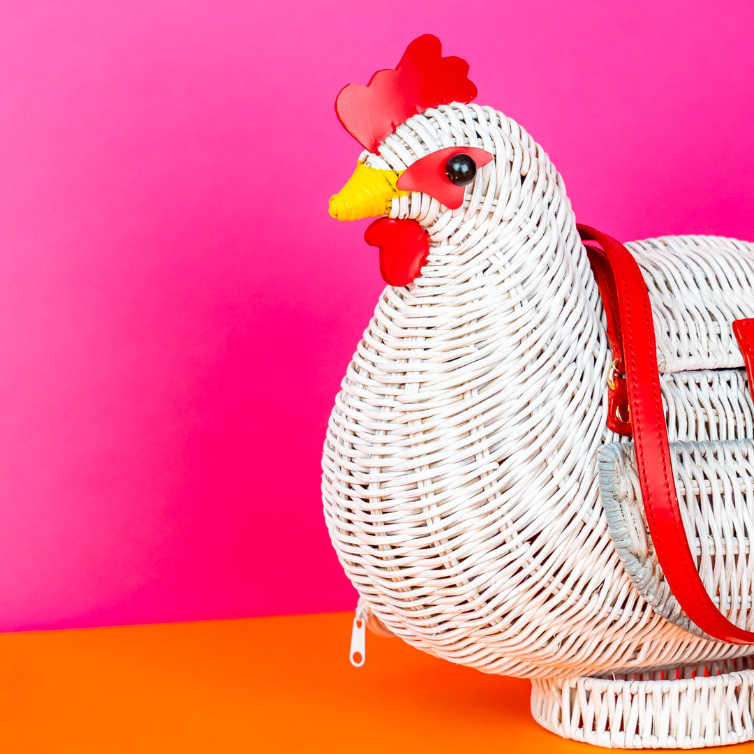 Chook the Chicken Bag with Egg Coin Purse II | Wicker Darling