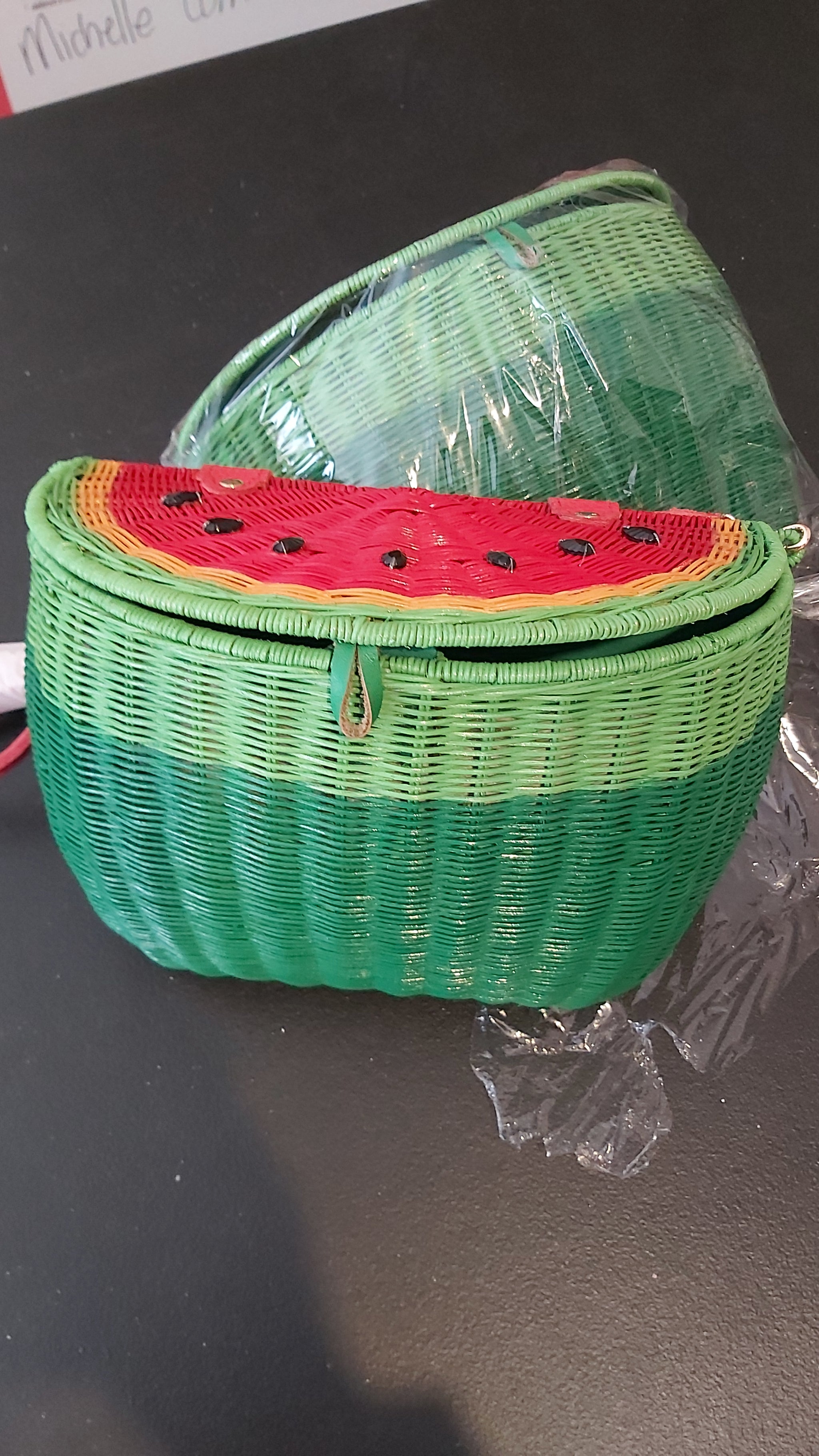 Mini Melon Satchel | Wicker Darling - SECOND