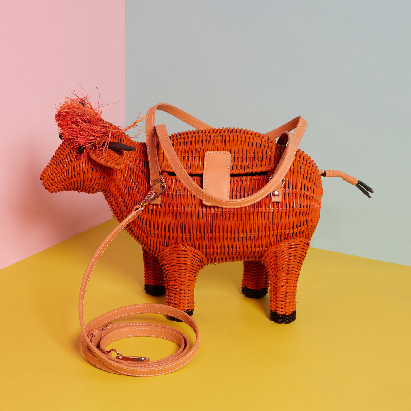 Cow shaped purse sale