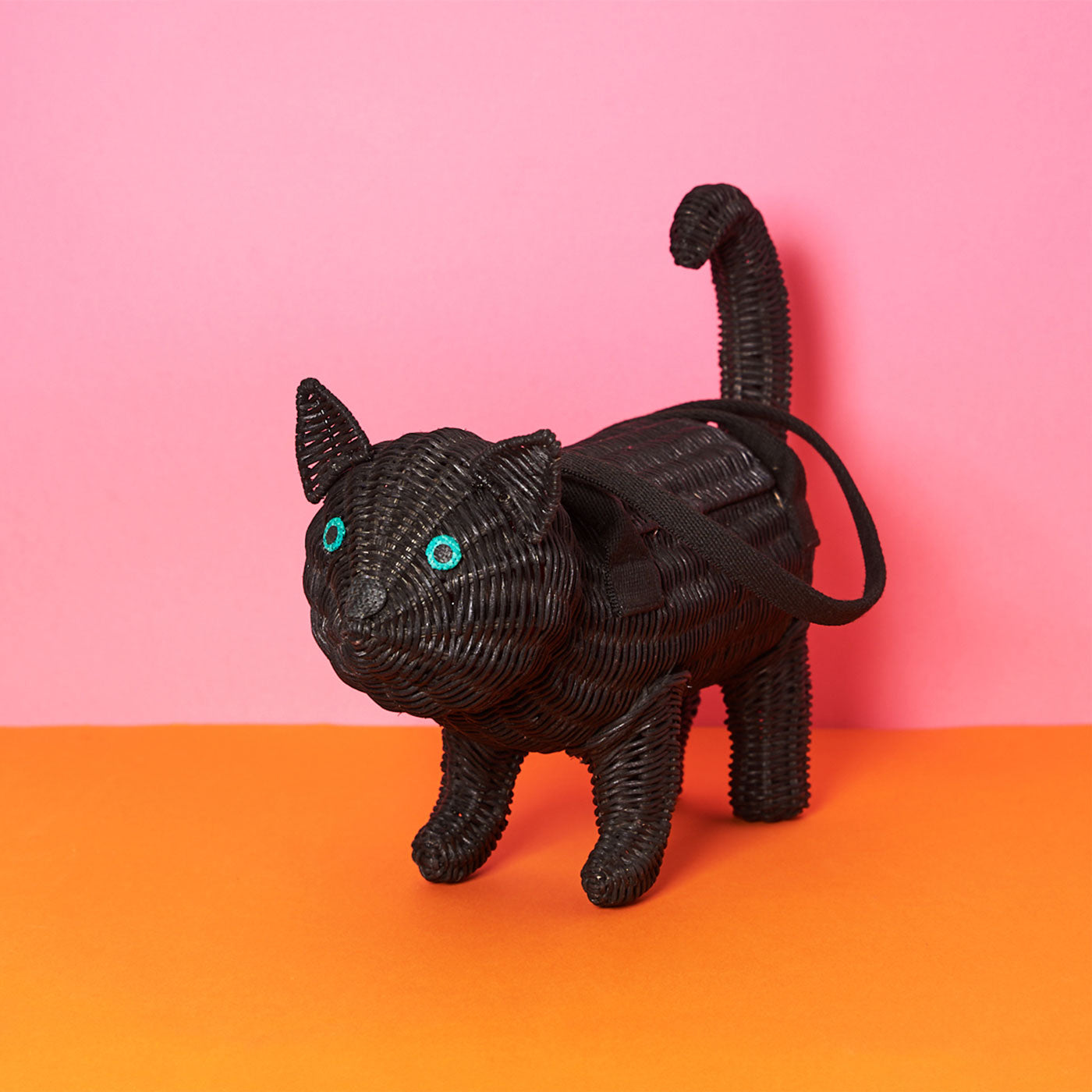 BLACK CAT HANDBAG with CHARM SET 黒猫ハンドバッグ チャーム