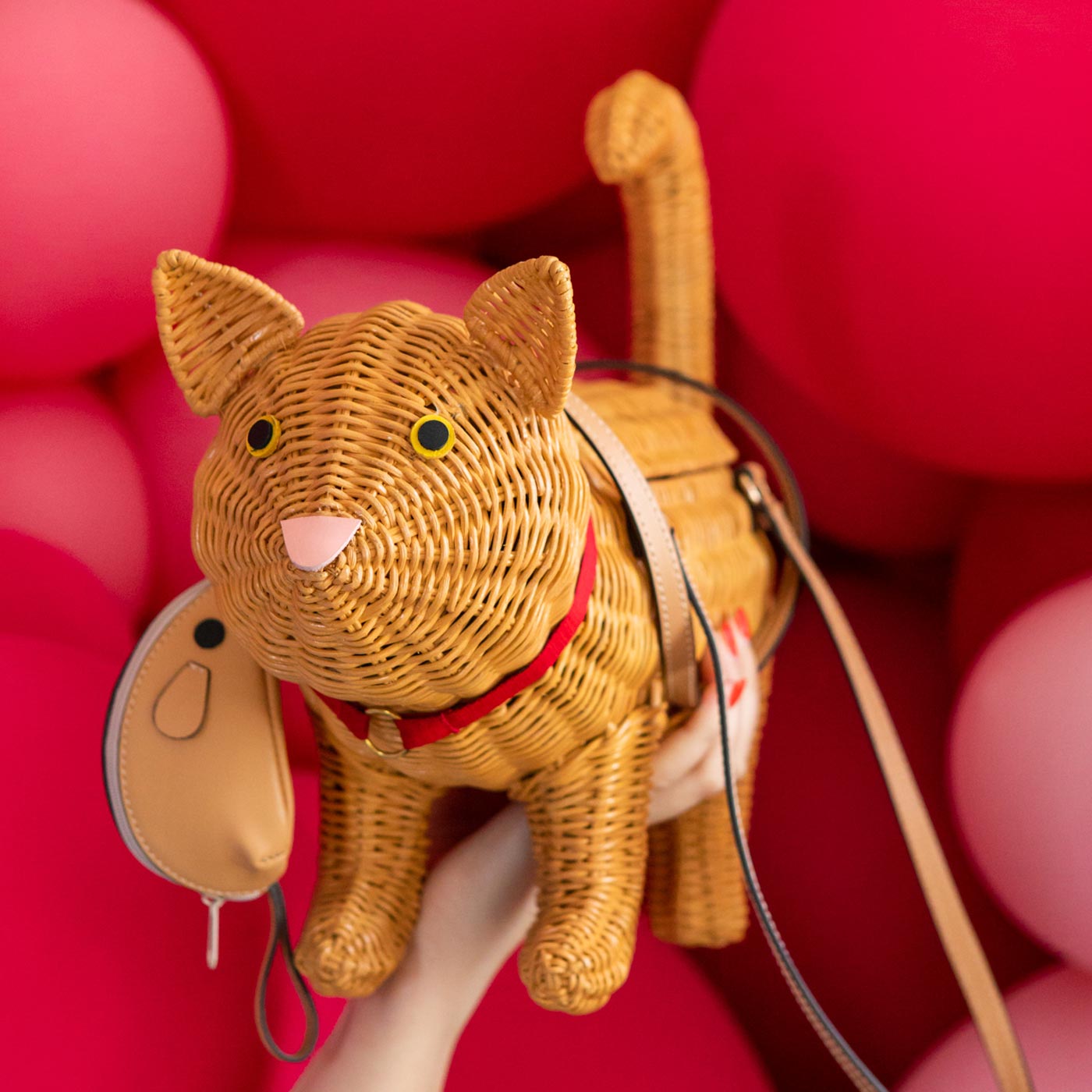 TABBY CAT-Orange Keychain and Crossbody Bag Vegan – The Pink Pigs